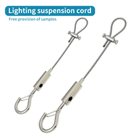 Support de câble en acier suspendu pour avion, kit de suspension en câble d'acier haute résistance, pince de suspension légère pour câble