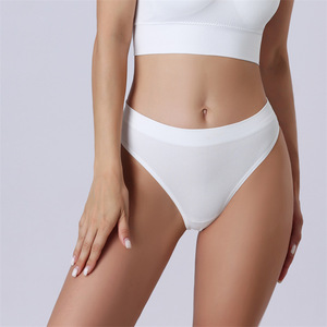 Russe vente chaude string fileté femmes fichier grande taille taille basse sport Fitness Yoga sans couture t-pantalon sous-vêtements - Product Image 2