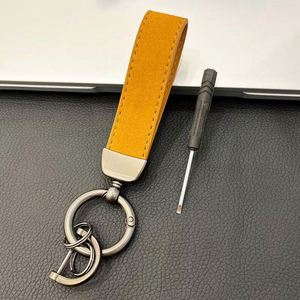 Custom Logo Popular Classical Design Business Car Gifts Leather Keychains - Product Image 2