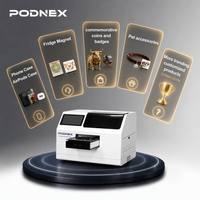 Machine d'impression à plat intelligente PodNEX AI à encre UV automatique pour coques de téléphone portable, artisanat en acrylique, étiquettes pour animaux, pièces de monnaie, aimants de réfrigérateur