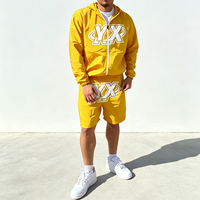 Ensemble de survêtement unisexe imprimé numérique été 2026, coupe-vent sportif avec logo personnalisé, ensemble 2 pièces short et jogging pour homme