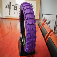 Neumático de Motocicleta Personalizado de Fábrica, Color 60/100-14 Y186, 50% de Contenido de Caucho, con Protección Antipinchazos, Neumático MX para Himalayan Ridge Raid
