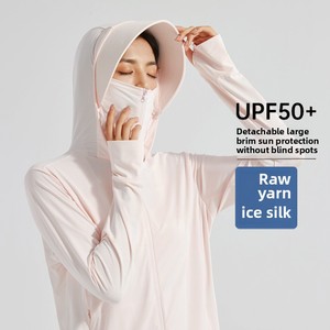 UPF50กันรังสียูวีของผู้หญิง + ป้องกันแสงแดดพร้อมปีกถอดออกได้สำหรับการปั่นจักรยานกลางแจ้ง - Product Image 3