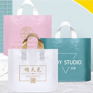 Sacs en plastique en gros, sacs de courses en plastique personnalisés pour vêtements, sacs de courses en plastique découpés à la forme, sacs de courses en plastique bon marché - Product Image 3