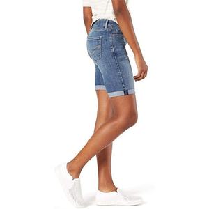 Wholesale <b>Womens</b> Mid-Rise Bermuda Denim <b>Shorts</b> Casual <b>Women</b> <b>Jean</b> <b>Shorts</b> Denim Denim <b>Shorts</b> <b>for</b> <b>Women</b> - Product Image 2