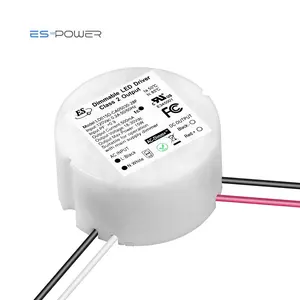 Mini pilote rond de petite taille led 15W 280mA 350mA 500mA 700mA 1000mA Courant Constant bord d'attaque Triac dimmable LED Driver