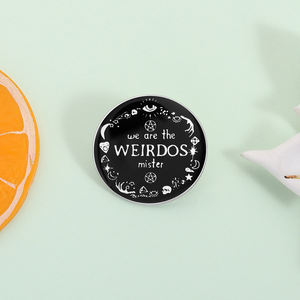 Pin Enamel We Are the Weirdos Mister, Simbol Tengkorak Bulan Punk Mistis, Bros, Lencana Kerah Pakaian, Perhiasan, Hadiah, Grosir - Product Image 2