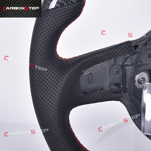 Volant en Fiber de carbone à bas <span class=keywords><strong>prix</strong></span> en Stock pour <span class=keywords><strong>Audi</strong></span> Q5 Q7 A6 C6 Q8 SQ5 Q3 TTS TT MK2 A8 S5 A3 - Product Image 4