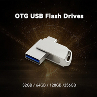 Flash Drive USB 2.0 Anti Air Berbahan Logam Model Kunci Putar 16GB-128GB Terbaru