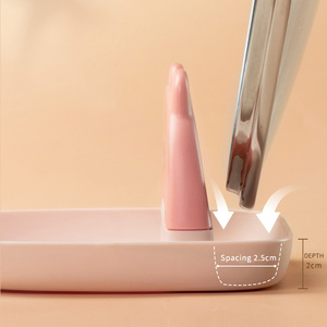 Support de couvercle de pot en plastique sans BPA, épaissi, antidérapant, multifonctionnel, repose-spatule portable, style dessin animé, pour comptoir de <span class=keywords><strong>cuisine</strong></span> domestique - Product Image 4