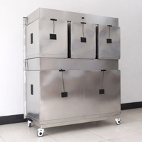 Jaulas y Casas para Mascotas: Jaula Veterinaria de Acero Inoxidable Resistente para Diagnóstico e Inyección, Jaula Automática Recargable para Clínica Veterinaria y UCI, Perrera para Perros