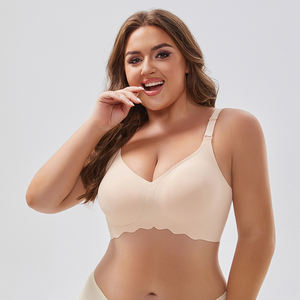 <span class=keywords><strong>Sujetador</strong></span> inalámbrico de talla grande copa completa sin aros <span class=keywords><strong>sujetador</strong></span> de gelatina cómodo <span class=keywords><strong>sujetador</strong></span> inalámbrico para mujer <span class=keywords><strong>sujetador</strong></span> sin costuras - Product Image 3