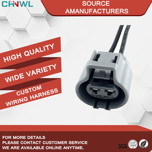 Connecteur Électrique Étanche 2 Broches Femelle RGB en Cuivre pour Voiture, Boîtier de <span class=keywords><strong>Terminal</strong></span>, Prise de Moteur de Ventilateur, Câble 176146-6 - Product Image 1