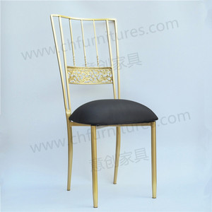 Fournitures de mariage événements utilisés en acier <span class=keywords><strong>doré</strong></span> tiffany <span class=keywords><strong>chaise</strong></span> <span class=keywords><strong>chiavari</strong></span> avec coussin - Product Image 4