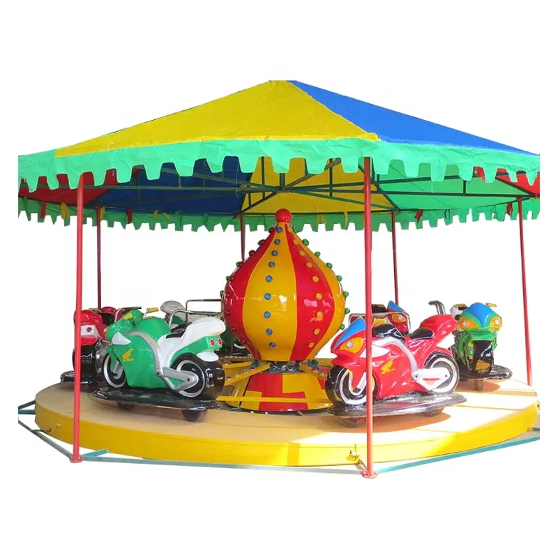 Amusement park rides equipment outdoor motor race game electric motorcycle car rides for sale