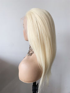 DX283 pelucas de encaje Full HD sin pegamento caliente sexy Pelo Largo niñas hueso recto cabello humano virgen 613 color rubio 22 24 26 pulgadas stock - Product Image 4