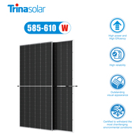 Module solaire monocristallin Trina Vertex N N-type I-TOPCon 585W 590W 600W 610W Panneau solaire bifacial 600 Watt