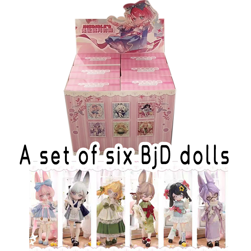 A set of six BJD dolls