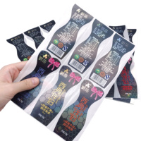 Rollo de Etiquetas de Papel Dorado para Envasado de Cerveza y Bebidas Energéticas, Adhesivos de Vinilo Impermeables, Impresión de Logotipo Personalizado, Opciones de Forma