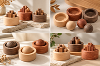 Diffuseur en bois de noyer noir, ornement créatif rond pour aromathérapie, décoration d'intérieur pour chambre et voiture, parfum d'huiles essentielles