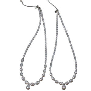 Collar de Perlas de Agua Dulce Naturales para Xiaomi, Tamaño Gradual, Plata de Ley S925, Diseño Retro, Collar de Belleza Dulce y Retro - Product Image 5