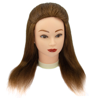 Sortie d'usine cosmétologie 100% réel Salon de cheveux humains pratique coiffeur formation tête Mannequin poupée factice tête de Mannequin