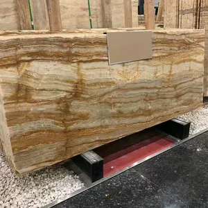 Hiện đại đánh bóng vàng gỗ <span class=keywords><strong>Onyx</strong></span> phiến đá cẩm thạch ngói với 1 năm bảo hành cho khách sạn dự án thiết kế đồ họa - Product Image 3