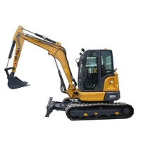 Excavatrice sur chenilles de précision XE55U de 5,5 tonnes pour la démolition intérieure