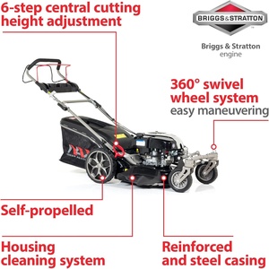 POWER PRODUCTS NAX3001S pour Briggs Stratton 650EX Moteur 1631 cm³ ReadyStart 51 Kosz 75l Roues avant Tondeuse à essence NAX P - Product Image 2