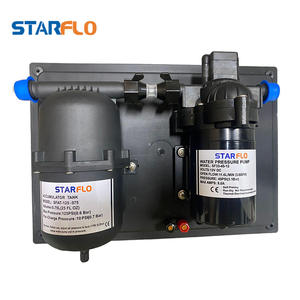 Kit de pompe à diaphragme à haut débit de 15 litres pour yachts, camping-cars, 12V/24V, système d'alimentation en eau stabilisé par pression intégré, réservoir - Product Image 2