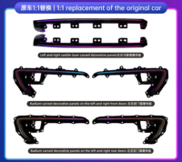 Lumière d'ambiance OEM pour Toyota Fortuner Panneau d'habillage de lampe de voiture LED Décoration de voiture avec éclairage intérieur Accessoire de pièce d'auto