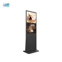Écran d'affichage numérique LCD sur pied de 49 pouces pour la publicité dans les magasins de détail et les halls de centres commerciaux