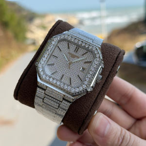 Reloj de Lujo para Hombre, Personalizado con Circonita y Moissanita, Movimiento de Calidad, Diseño Mecánico, Alta Calidad, Venta al Por Mayor - Product Image 1