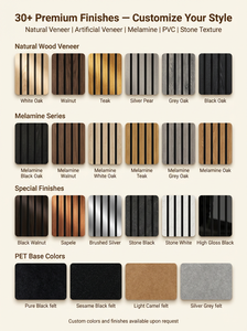 Panneau mural en bois insonorisant, <span class=keywords><strong>lattes</strong></span> de bois de 21 mm, panneau acoustique en MDF, NRC 0-85, absorption acoustique pour la réduction du bruit - Product Image 4