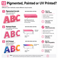 Lettres en acrylique personnalisées non éclairées, lettres 3D dimensionnelles pour enseigne de marque, mur de réception, devanture de magasin, découpées au laser, intérieur/extérieur