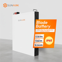 Batería de Litio Residencial Sunark Ultra Delgada de 5kWh 10kWh con Tecnología de Celdas Blade LiFePO4, Garantía de 10 Años, Vida Útil de 6000 Ciclos, Moderna