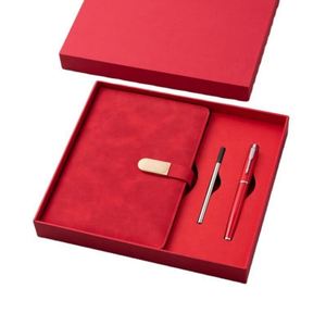 Set de Regalo de Cuaderno A5 de Cuero PU Personalizado, Set de Cuaderno y Bolígrafo Promocional al por Mayor para Negocios, Diario Corporativo para Regalo - Product Image 4