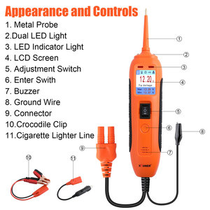 Automotive <strong>Electrical</strong> System <strong>Tester</strong> with Power <strong>Probe</strong> 12V 24V - Product Image 4
