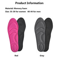 Semelles intérieures en mousse à mémoire de forme anti-boulochage pour chaussures Supports de voûte plantaire promotionnels à séchage rapide semelles de chaussures semelles de sport