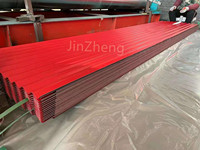 Tôle de Toiture en Acier Ondulé Prépeint Rouge Type 102/840 avec Services de Soudage et de Découpe Norme ASTM pour la Construction