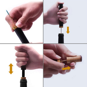 Wholesale Portable Stainless Steel Air Pump Wine <b>Bottle</b> Opener Safe Pin <b>Cork</b> Remover Corkscrew Kitchen Tools Bar Accessories - Product Image 4