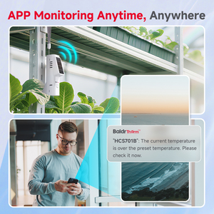 Hiện đại 6-Pack nhà thông minh được xây dựng trong pin không dây app điều khiển từ xa Bluetooth/Wifi nhựa Nhiệt ẩm kế - Product Image 3