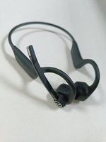 Casque sans fil HXKK HX-G10 V5.1 étanche à conduction osseuse avec micro flexible pour téléphone portable, talkie-walkie, application POC Zello