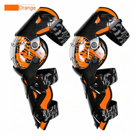 Protections de genoux pour moto HIGOCHI, style sportif, design articulé réglable, matériau PP, unisexe, absorption des chocs, protection anti-chute