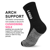 Chaussettes de sport en coton 100% de haute qualité, faible MOQ, logo personnalisé, chaussettes pour hommes, chaussettes noires personnalisées
