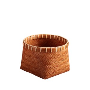 Dongyang Handmade <b>Bamboo</b> Storage Basket Square Shape For Kitchen Tea Set Fruit <b>Container</b> Woven Basket - Product Image 5