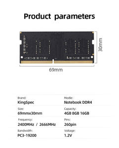 แรม KingSpec <span class=keywords><strong>DDR4</strong></span> Sodimm สำหรับแล็ปท็อป <span class=keywords><strong>Ddr4</strong></span> <span class=keywords><strong>16gb</strong></span> 3200mhz - Product Image 4