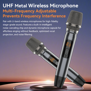 Máquina de Karaoke Portátil Profesional X21 de 200 W con Mezclador de Sonido, 2 Micrófonos UHF y Espectáculo de Luces RGB Dinámicas - Product Image 4