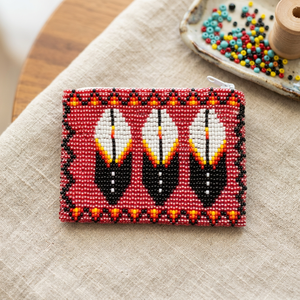 Pochette de soirée perlée faite à la main avec rabat, capacité jusqu'à 1L, pour mariage et fête, motif coloré, perles de verre - Product Image 3