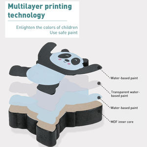 Vendita calda <span class=keywords><strong>giochi</strong></span> creativi simpatico Panda Balance Puzzle giocattoli educativi in legno Building Blocks per bambini - Product Image 3